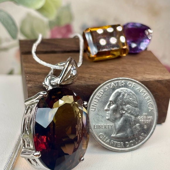 29ct‼️ Ametrine Pendant in Silver 925 - Picture 17 of 17